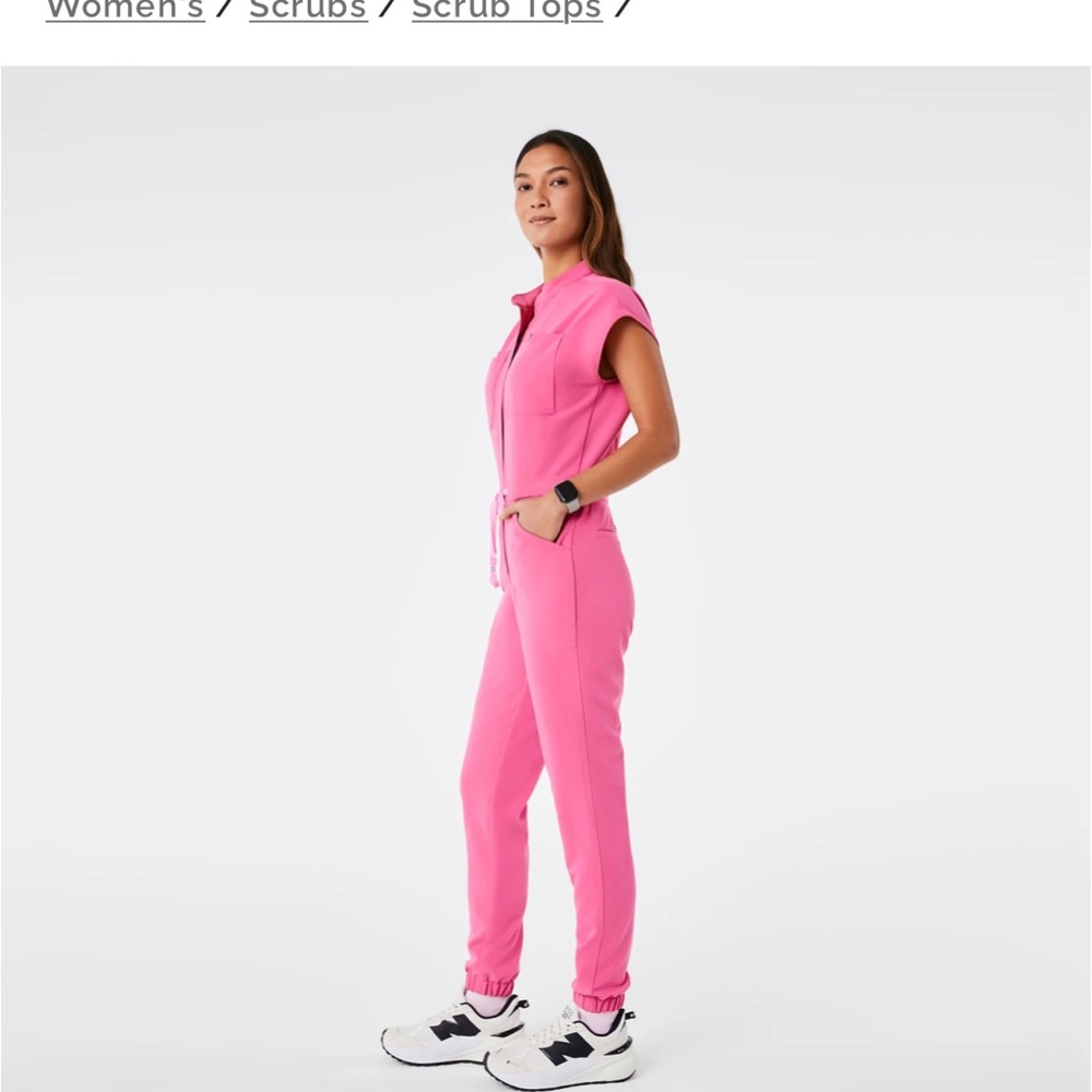 Figs F’ing Pink Rafaela Cargo Jumpsuit 💕 - Picture 2 of 4